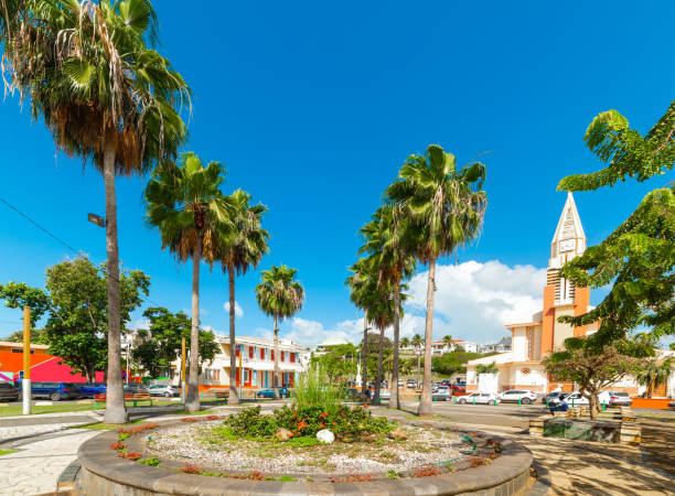 istock Schoelcher Square in Sainte Anne, Guadeloupe 1253490993