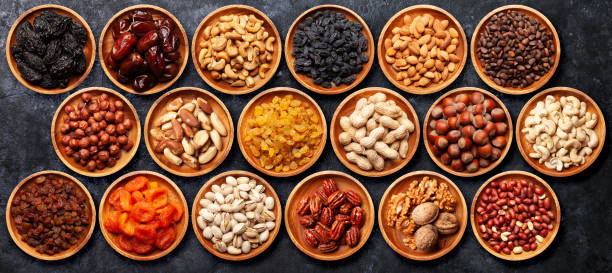 istock Various dried fruits and nuts 1253491853
