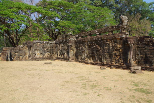 istock UNESCO World Heritage Site Angkor Thom Elephant Terrace 1253491989