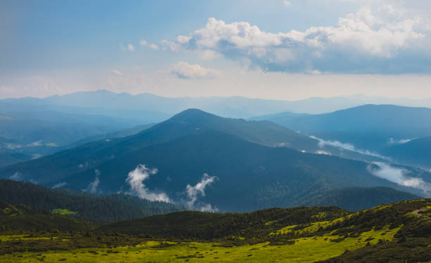 Carpathian mountains landscape