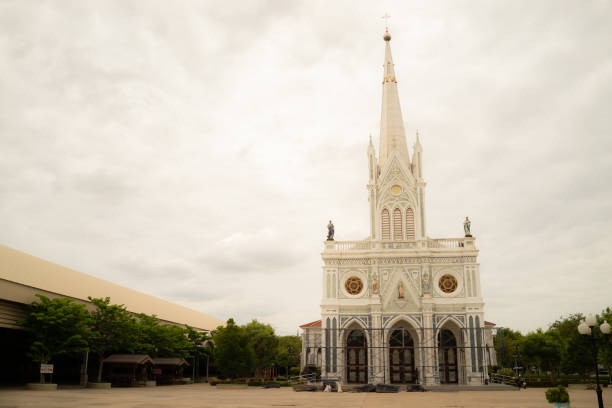 Nativity of Our Lady Cathedral Located at Village No. 7, Bang Nok Khwaek Subdistrict Samut Songkhram Province Is the Miss San District Cathedral in Ratchaburi Which was built in honor of the birth of Our Lady (Under Contruction)