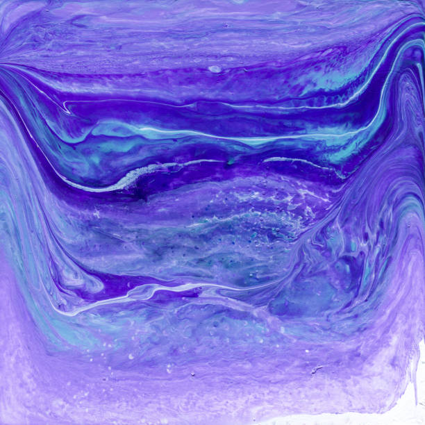 istock Beautiful abstract background. Acrylic pouring paints. Marble texture. 1253498790
