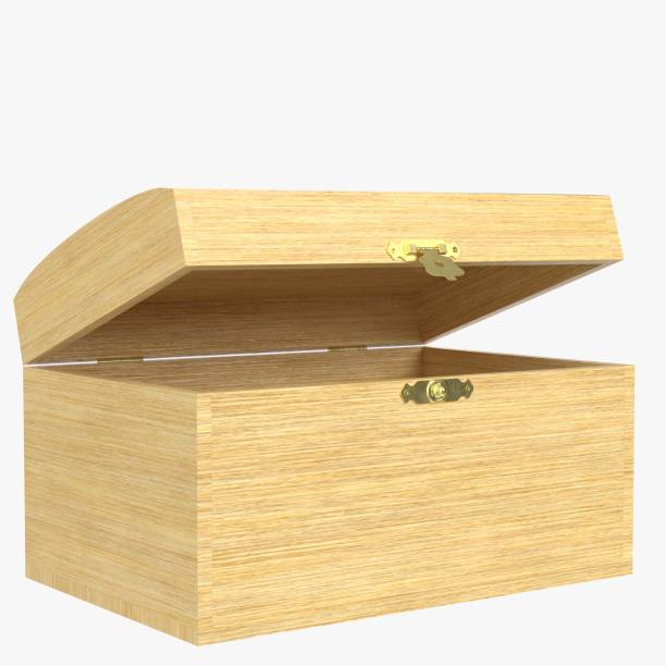 istock Wooden box for decoupage 1253501634