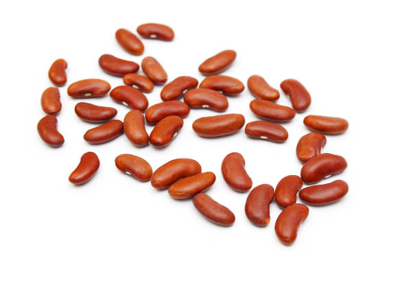 istock Small pile of Kidney Beans on White Background 1253510740