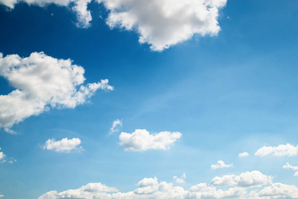 istock Blue sky and beautiful clouds. Nature landscape background or backdrop for summer concept 1253511975