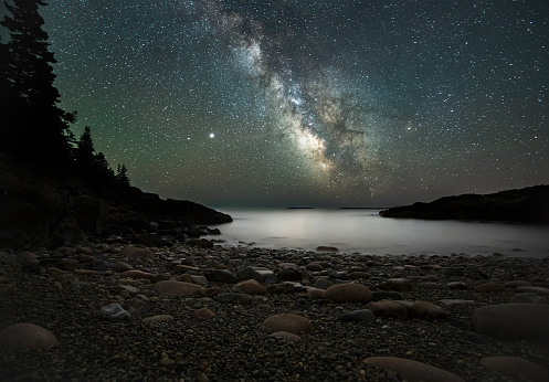 Milky Way over Acadia National Park in Maine