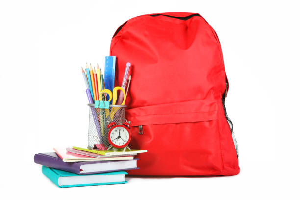 istock backpack and school stationery isolated on white 1253514994