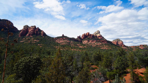 View from the Soldier Pass Hike in Sedona stock photo