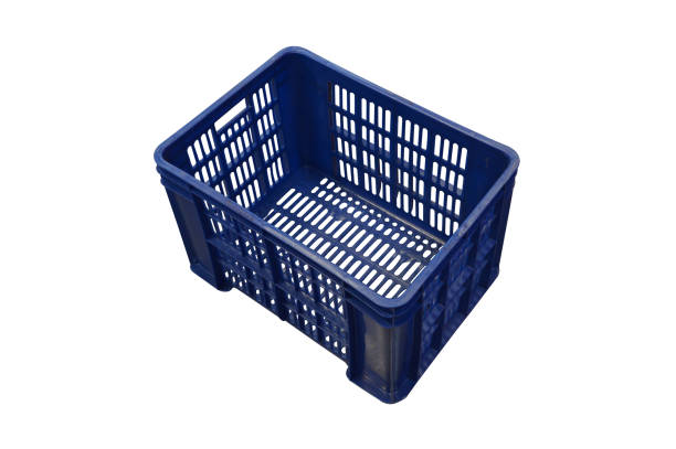 istock Plastic basket for milk vegetable fruits 1253519101