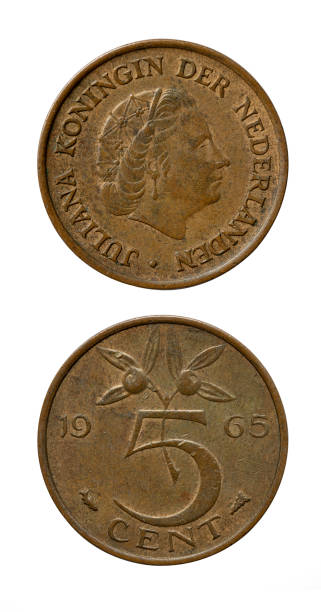 istock 5 Cents 1965 Coin Isolated On White Background, Netherlands 1253521589