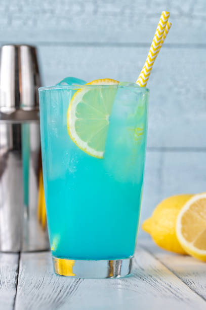istock Glass of electric lemonade 1253521710
