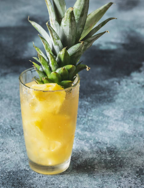 istock Glass of pineapple juice 1253522484