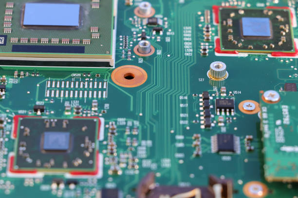 istock Closeup image of a motherboard 1253525235