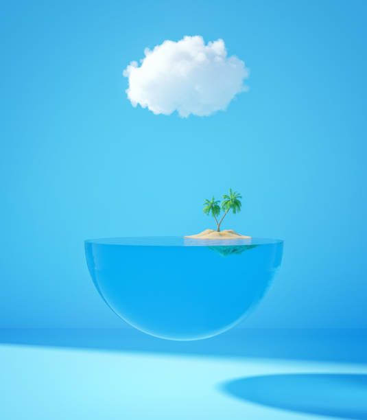 Abstract summer concept for product presentation