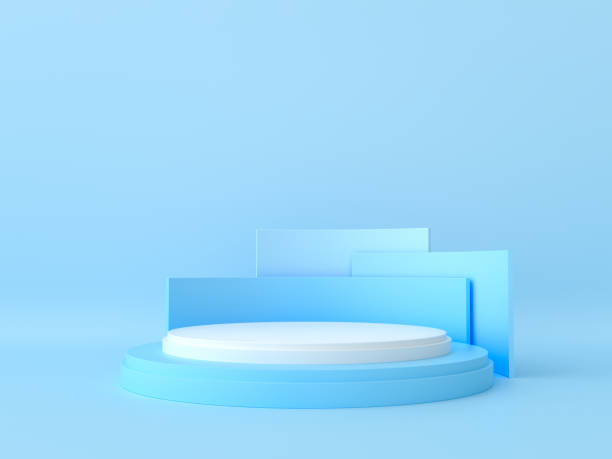 istock Platforms for product presentation , Geometric Shapes 1253529078