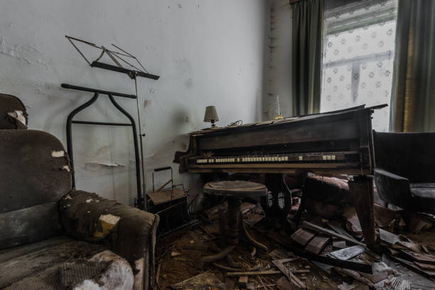 istock piano stool and a music stand in a room 1253529286