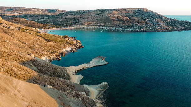 Aerial view of costline