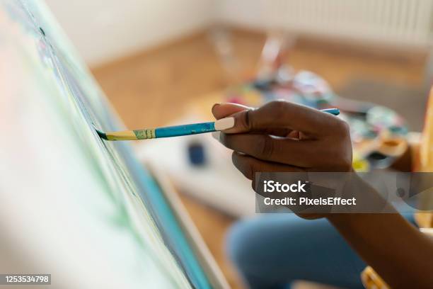 Creativity Concept Stock Photo - Download Image Now - African Ethnicity, Painting - Activity, African-American Ethnicity