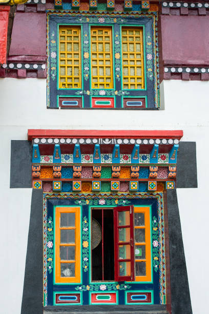 istock Enchey monastery door and window in Sikkim India 1253534821