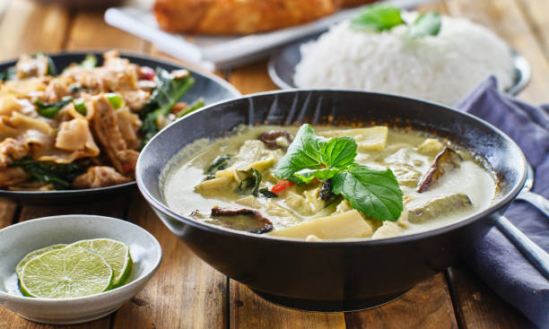 istock thai green curry with chicken and eggplant in bowl 1253538364
