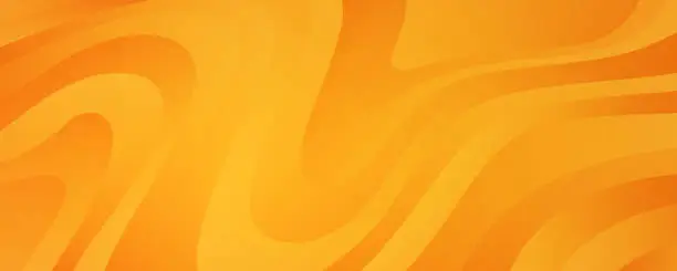 Vector illustration of Vector Broken Glass Yellow Background. Orange Decorative Horizontal Banner.