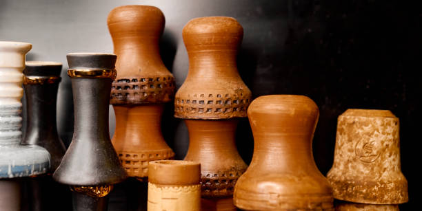 istock a few clay hookah cups near the black wall 1253542144
