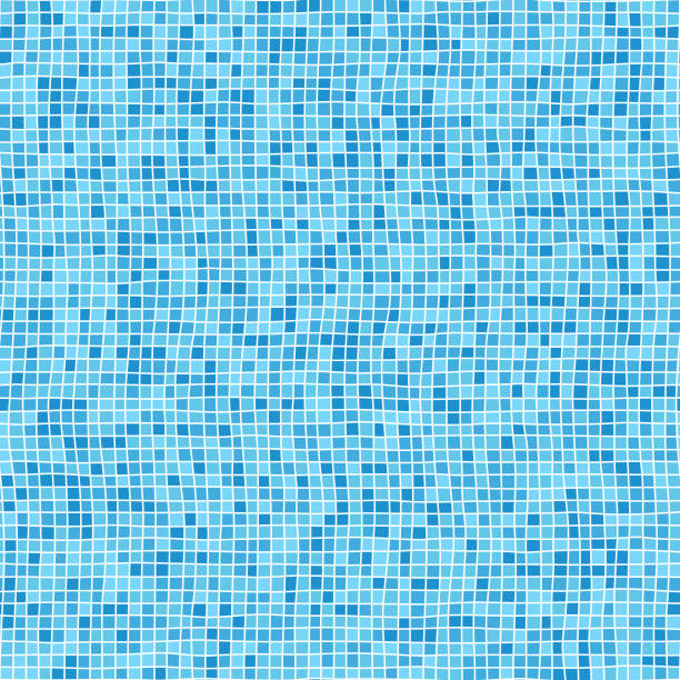 illustrazioni stock, clip art, cartoni animati e icone di tendenza di sfondo piastrelle piscina senza soluzione di continuità - tile tiled floor bathroom backgrounds