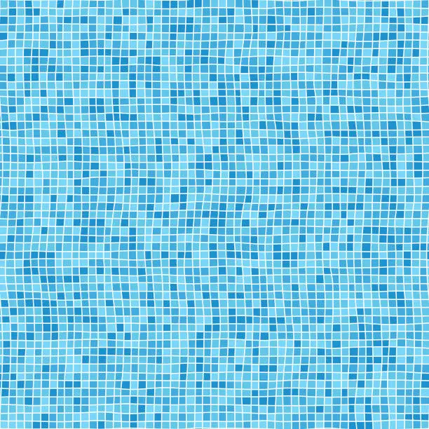 Vector illustration of Seamless Swimming Pool Tiles Background