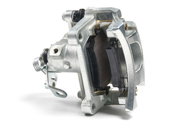 istock New Brake Caliper isolated on a white background. 1253543426