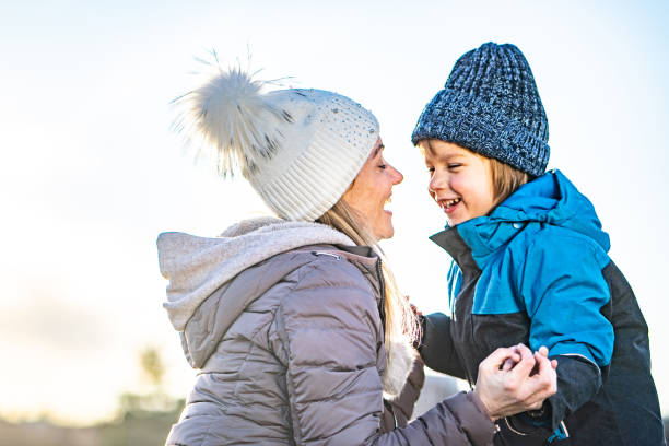 istock Mother and son face to face 1253551627
