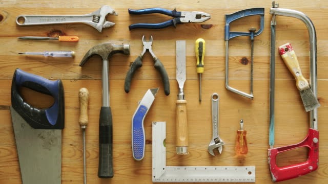 Flat lay hand tools