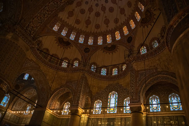 istock ARCHITECTURE INTERIOR FROM BLUE MOSQUE , ISTANBUL, TURKEY 2019 1253564515