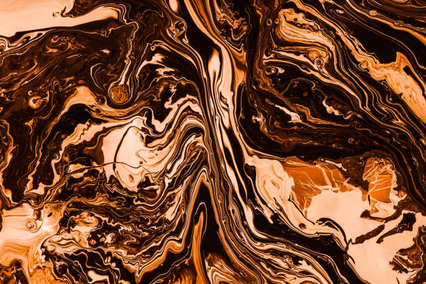 istock Abstract golden marble stone texture for background. 1253565906