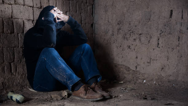 istock Drugs addiction and withdrawal symptoms concept. 1253571389