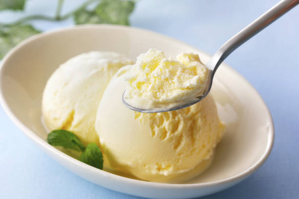 アイスクリーム / ice cream - バニラアイスクリーム ストックフォトと画像