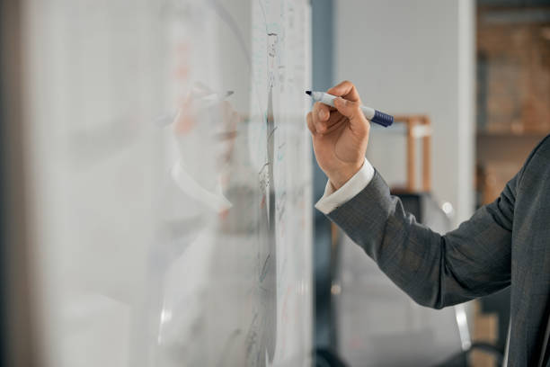 istock Using white board for convenience in the negotiation or meeting 1253578898