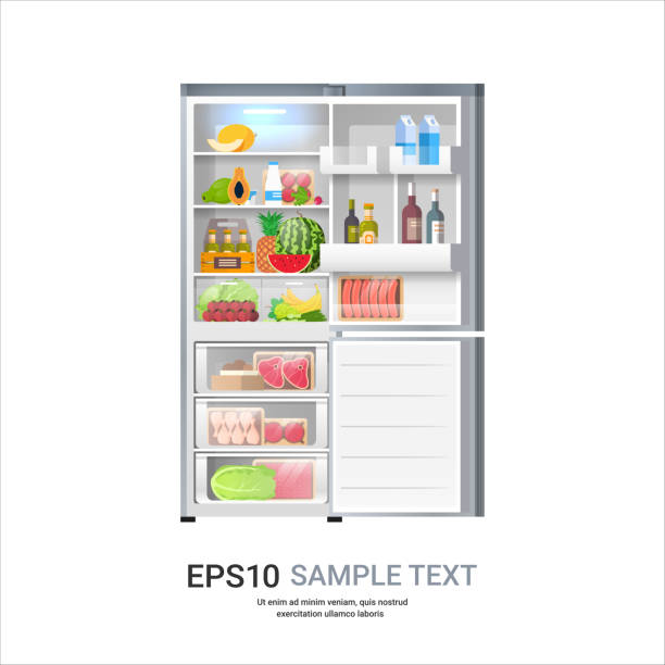 istock open refrigerator modern fridge full of fresh food home appliance concept isolated 1253582369