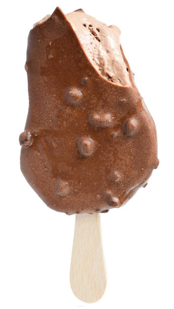 istock Ice cream on a stick covered in chocolate 1253583725