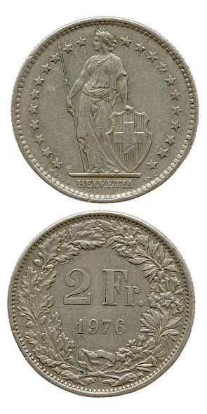 Swiss franc (CHF) coin