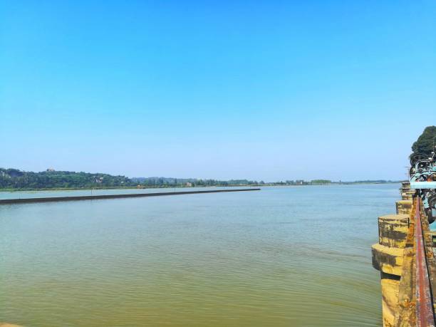 istock View of Damm water storage in state Punjab, India. 1253586207