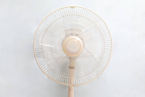 istock Electric cooling fan from close 1253589124