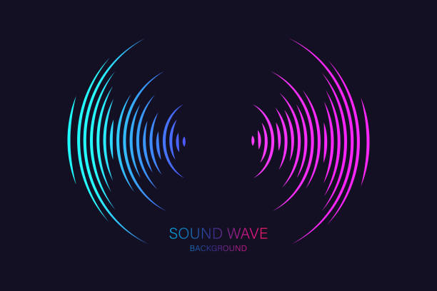 ilustrações de stock, clip art, desenhos animados e ícones de sound wave equalizer suitable for poster, background or etc. music soundwave design isolated on light gray backdrop. vector illustration - sound wave