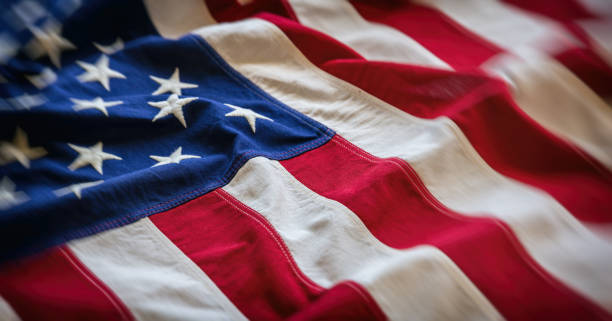 bandera de ee.uu., ee.uu. de américa firman fondo de símbolo, vista de primer plano - patriotism fotografías e imágenes de stock