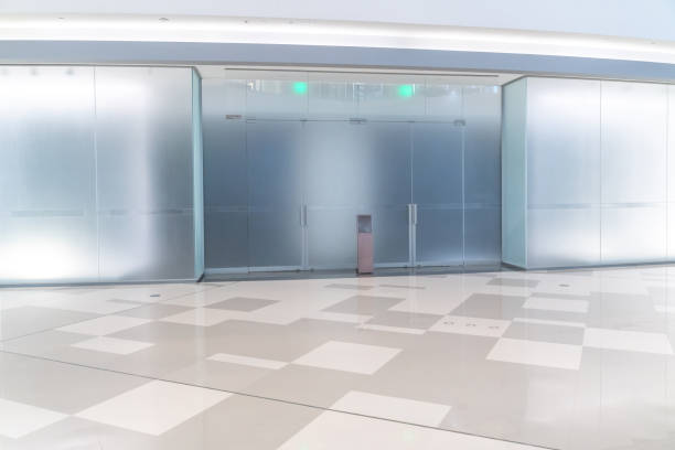 istock modern shopping mall interior with shopfront and corridor. 1253594242