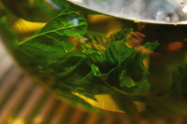 mint-tea close-up