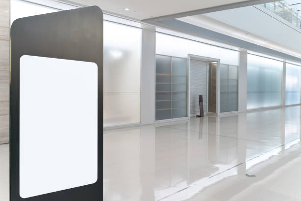 istock Empty billboard for mock up in modern shopping mall. 1253611138