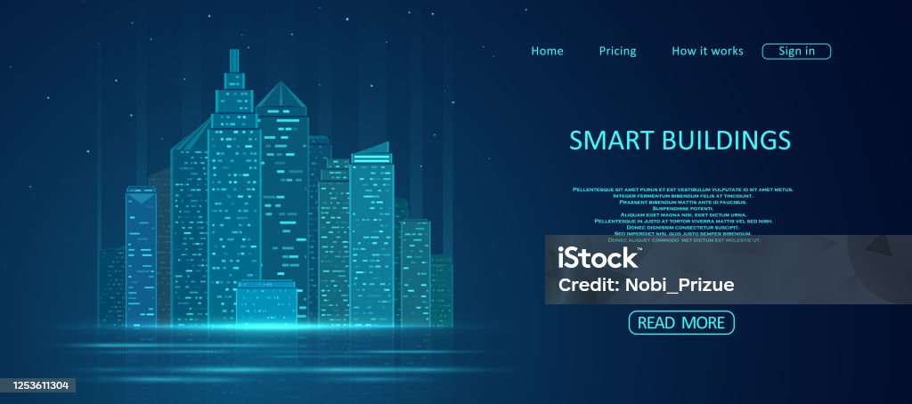 Building Smart Design Graphs Smart Building Concept Design Stock Illustration - Download Image Now ...