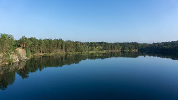 istock lake in an incredibly beautiful place, summer 1253612890