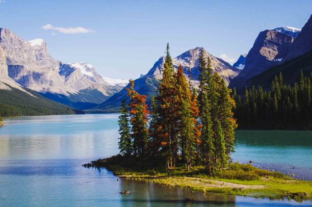 istock Spirit Island in Canada 1253614690