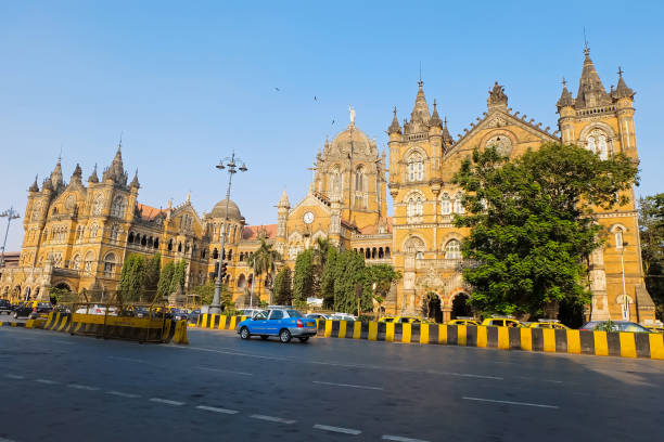 istock Chhatrapati Shivaji Maharaj Terminus Railway Station is a historic terninal train station also know by its former name Victoria Terminus and UNESCO World heritage Site in Mumbai, Maharashtra, India. 1253614737